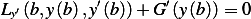 Ly′(b,y(b),y′(b)) +G ′(y (b)) = 0
