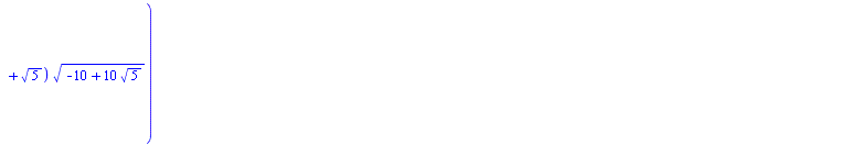 `+`(arcsinh(`+`(tan(x), 1)), `/`(`*`(`/`(1, 10), `*`(`^`(`+`(`/`(`*`(10, `*`(`^`(`+`(`-`(`*`(`/`(1, 2), `*`(`^`(5, `/`(1, 2))))), `/`(1, 2), tan(x)), 2))), `*`(`^`(`+`(`-`(`*`(`/`(1, 2), `*`(`^`(5, `/...